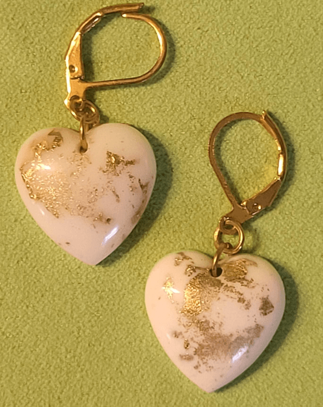 Parure collier / boucles d'oreilles coeur