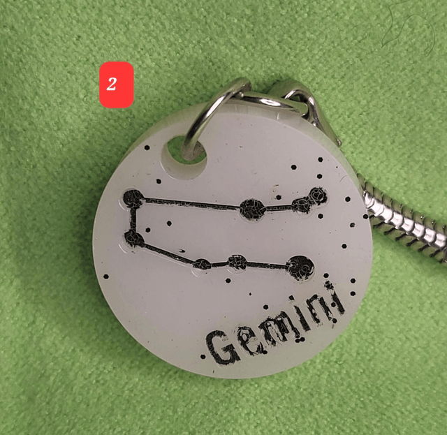 Porte clef gémeaux 