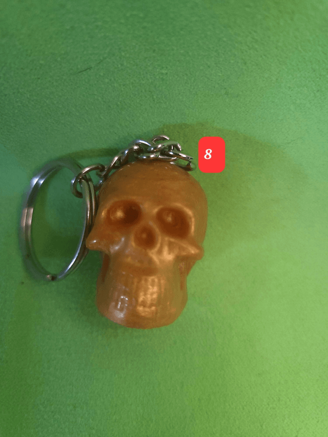 Porte clef tête de mort