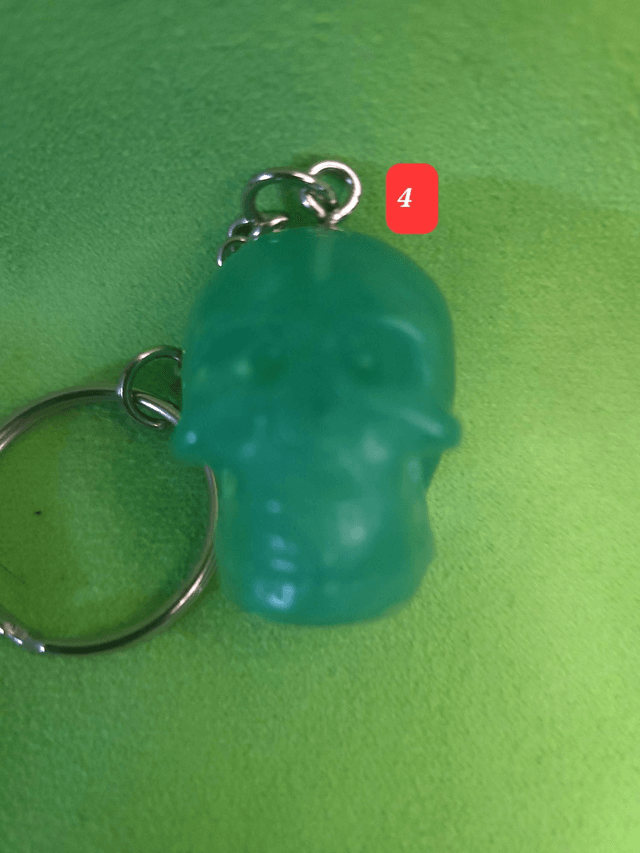 Porte clef tête de mort