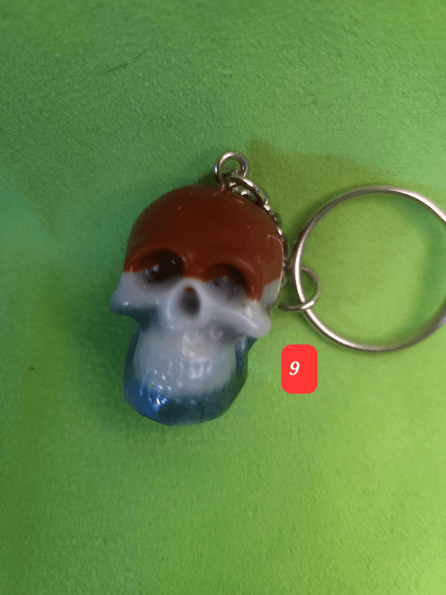 Porte clef tête de mort
