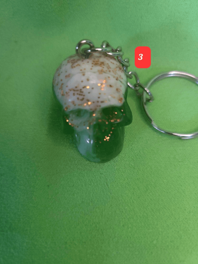 Porte clef tête de mort