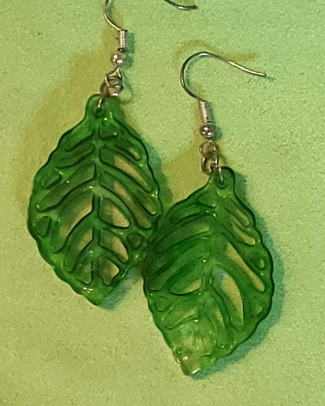 Boucles d&#039;oreilles vertes 