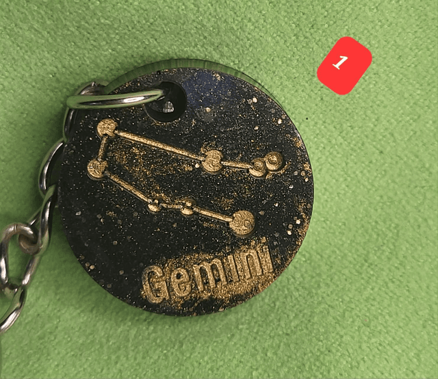 Porte clef gémeaux 