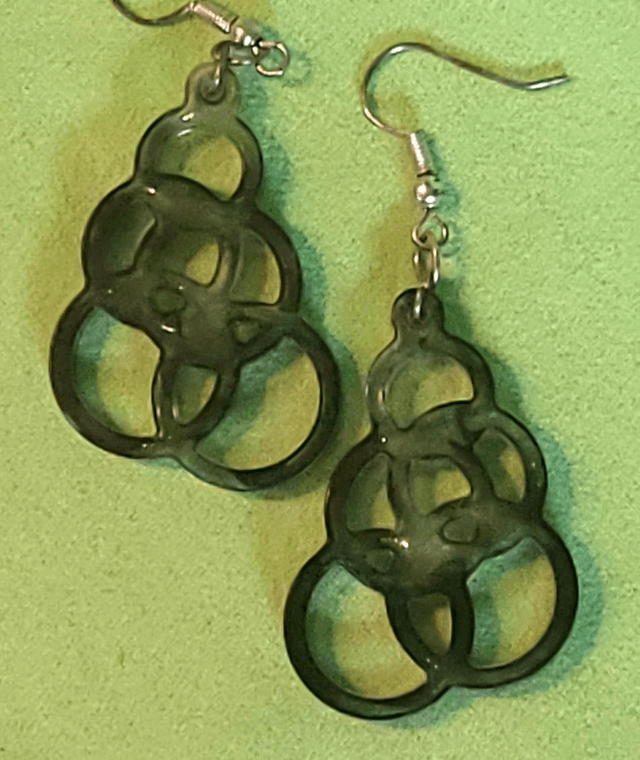 Boucles d&#039;oreilles noire