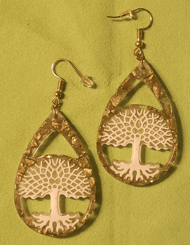 Boucles d&#039;oreilles arbre de vie
