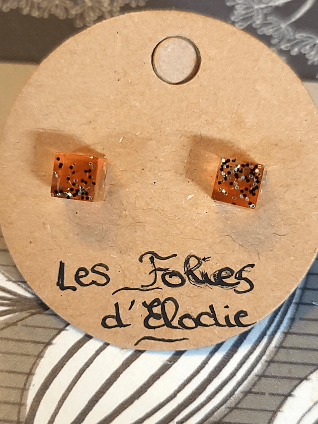 Boucles d&#039;oreilles puce